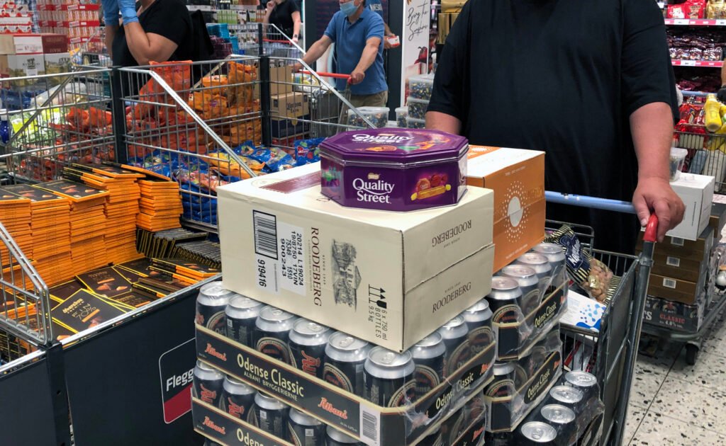 Varer købt i grænsehandelsbutik